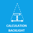 Backlight size calculation