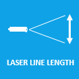 Laser line length